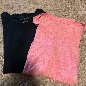 Two Short sleeve maternity shirts